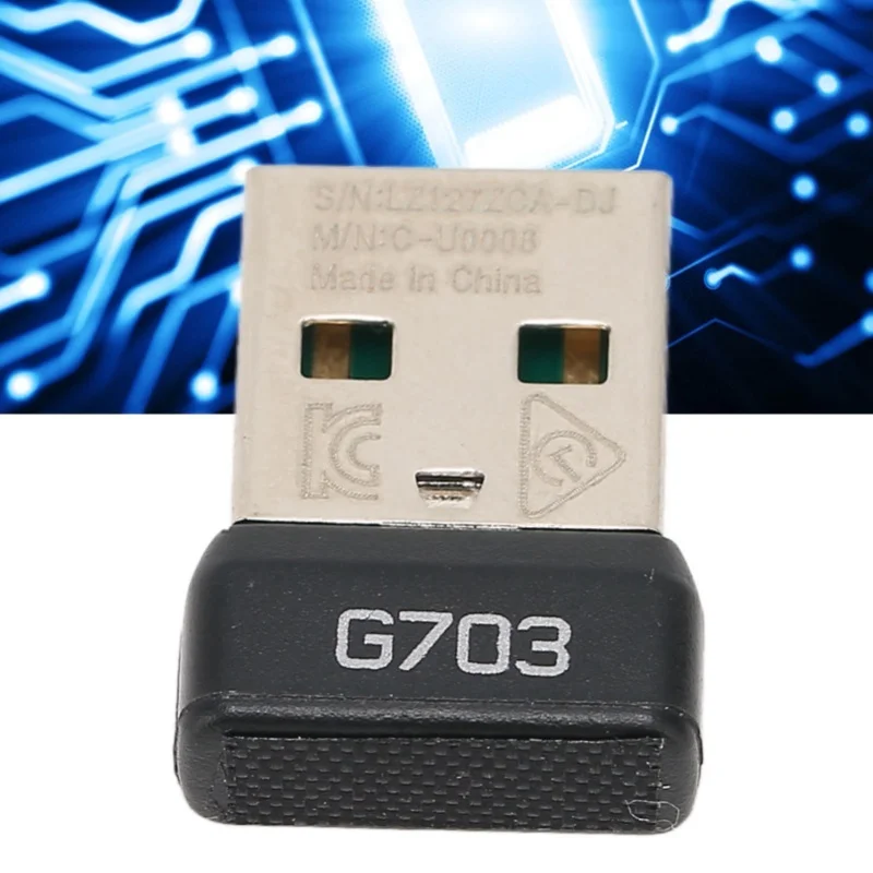 LIGHTSPEED 무선 마우스용 Logitech G703용 USB 마우스 수신기 무선 2.4G 기술 휴대용 마우스 어댑터