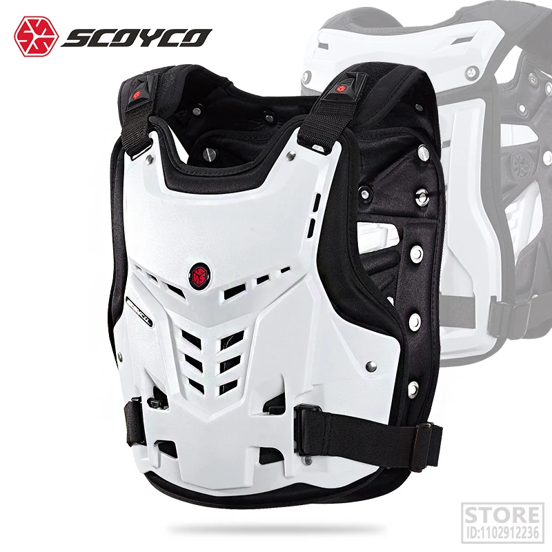 Scoyco AM05 Off-road Motorcycle Armor Coat Chest Back Shock-resistant Men Motocross Riding Jacket Racing Protective Gear