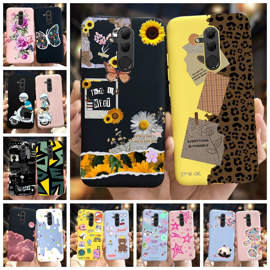 Per Huawei Mate 20 Lite Custodia Popolare Flower Slim Silicon Soft Funda Per Huawei Mate20 Lite Sne-Lx3 Ine-Lx2 Maimang 7 Cover Per Telefono