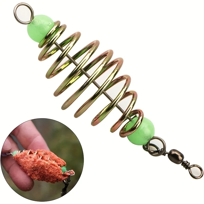 Panier amorçoir feeder 5 pièces pour la pêche à la carpe, cage appât facile à charger
