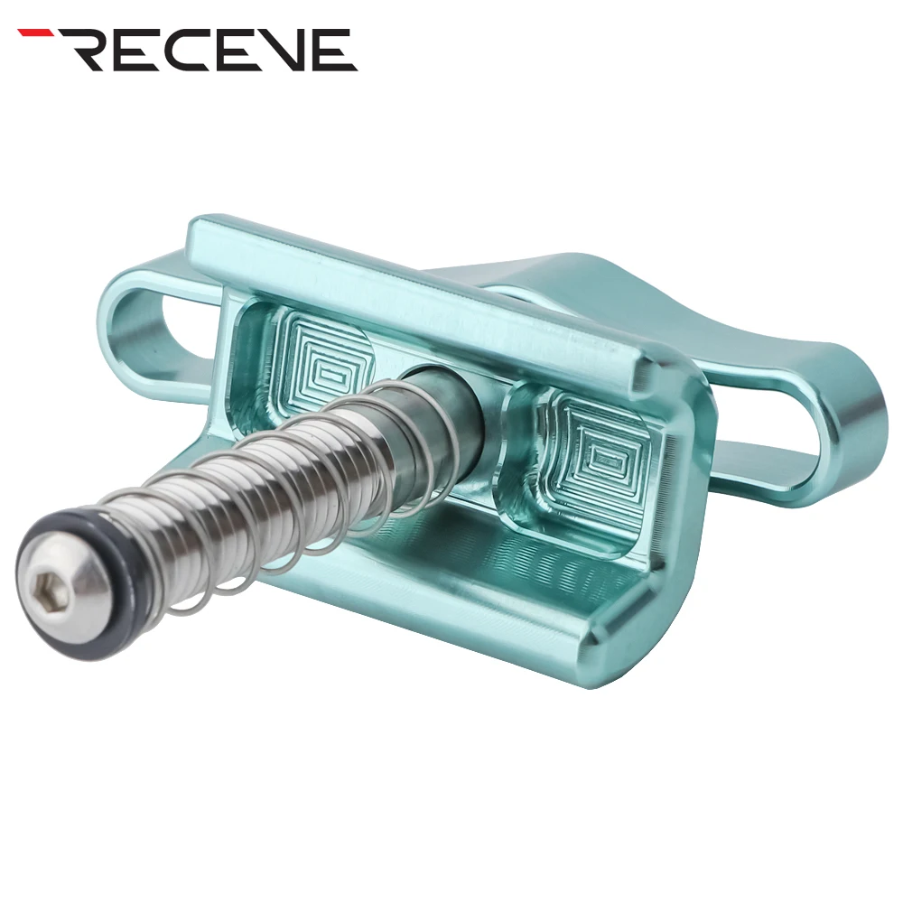 RECEVE Folding Bike C Buckle Knob Hinge Clamp Bicycle Titanium Alloy Handle Hinge Clamp Kit Folding Buckle Fixed For Brompton