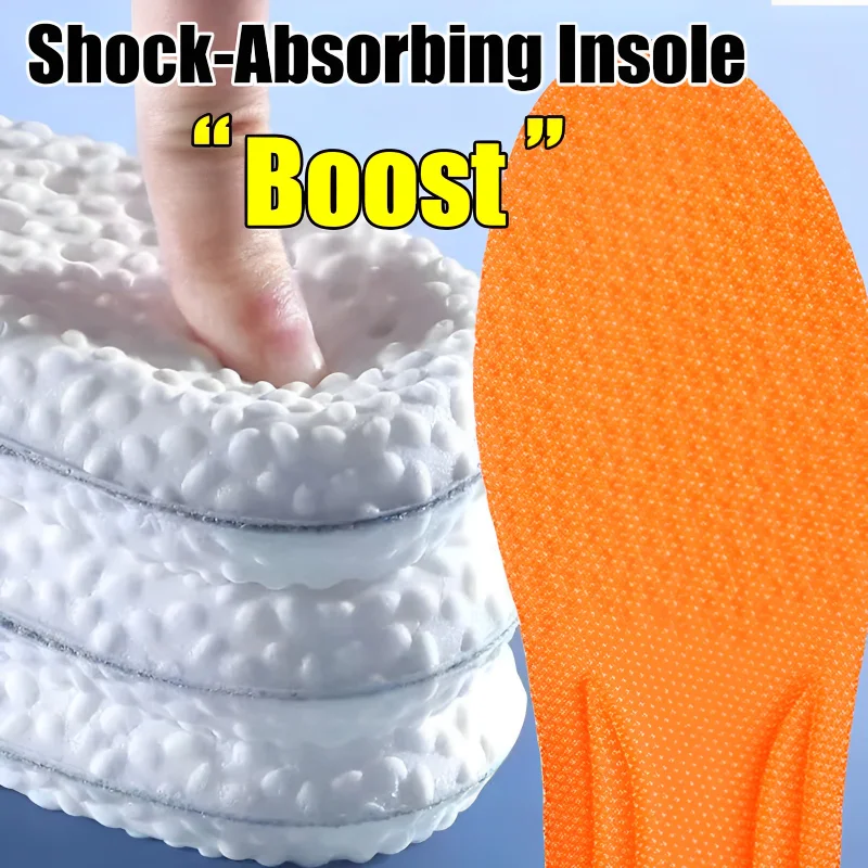 Orthopedic Memory Foam Sport Insoles For Shoes Sole Cushion Running Shock-Absorbant Breathable Deodorization PU Soft Pad shoe insoles orthopedic insoles