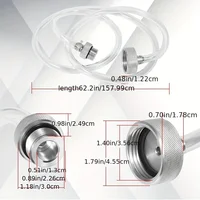 Filling Tool Gearbox Oil Change Connector Oil Filling Hose DSG Gearbox and Oil Change Connector for VAS 6262A 2