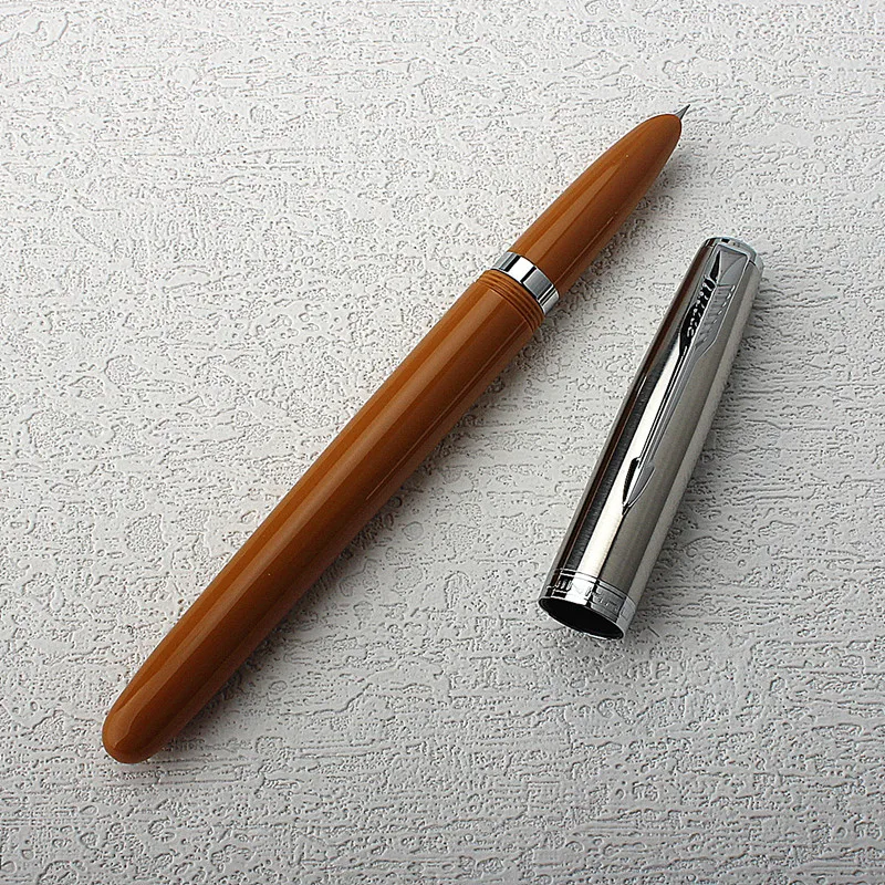 Jinhao 학생용 클래식 만년필 실버 캡, 사무실 학교 비즈니스 필기 잉크 펜, 86 송진, EF 0.38mm 펜촉