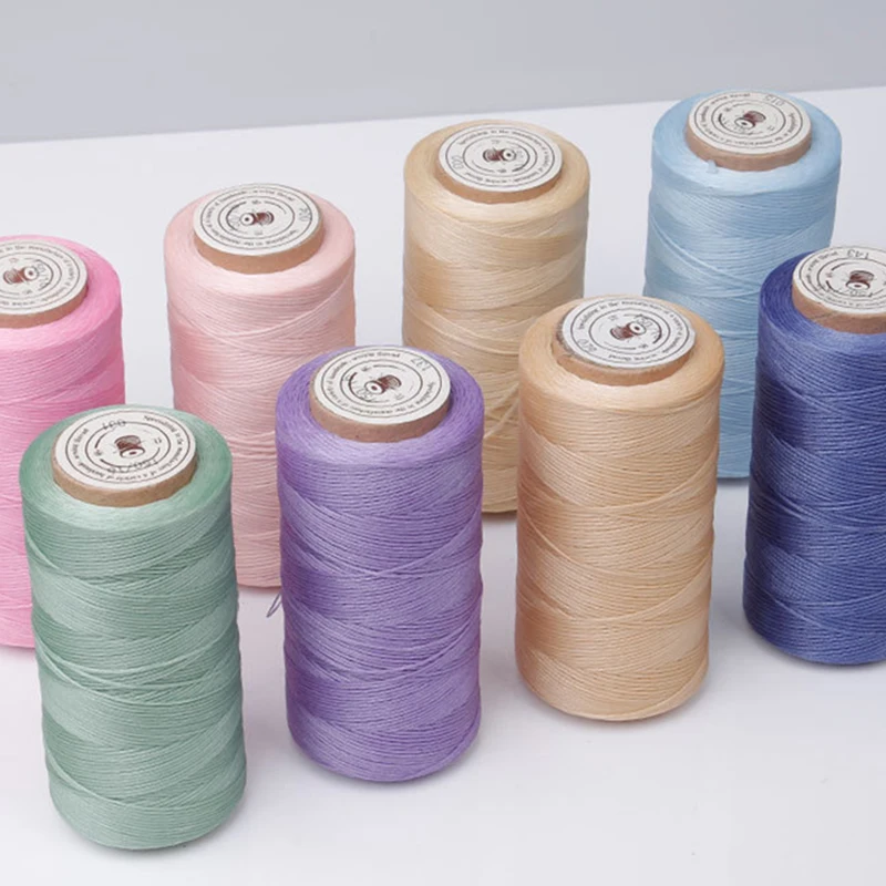 Description Picture 3 of item260m 0.8mm Leather Waxed Thread Cord Hand Stitching Waxed Thread String Cord For Leather Shoes Luggage Bracelet Jewelry Making