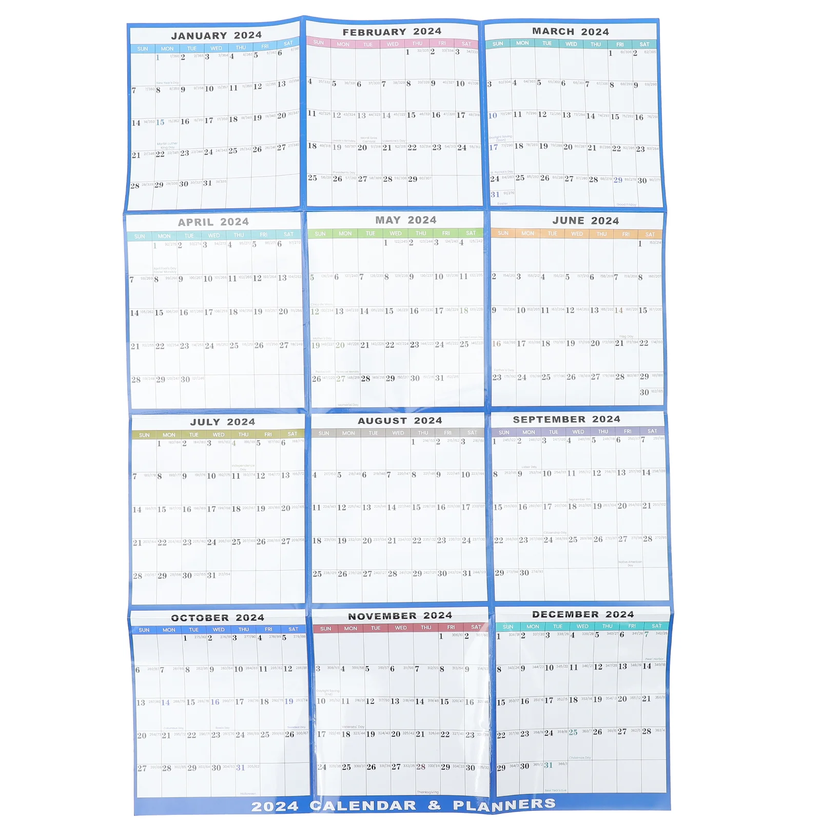 

Calendar Office Wall Delicate Monthly Household Decorations for Home Appointment Hanging Paper Clear Printed