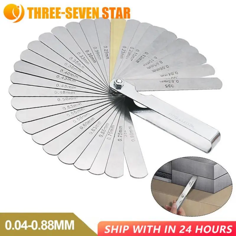 

32 Blades Metric Thickness Gage Set Tappet Valve Feeler Gauge Gauges /METRIC With Brass Measuring Range 0.04mm - 0.88mm