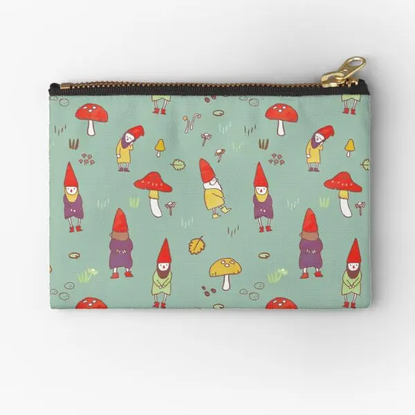 

Gnome Garden Zipper Pouches Small Pocket Pure Socks Coin Wallet Storage Bag Panties Cosmetic Men Women Packaging Underwear Key