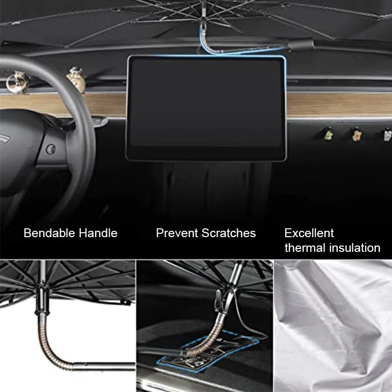 145cm 140cm 123cm Foldable Car Windshield Sun Shade Umbrella Car UV Cover Sunshade Heat Insulation Front Window Interior