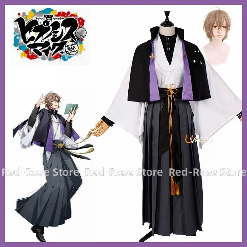 Anime Division Rap Battle Yumeno Gentaro Insulation Mic Fling Fse Phantom Wig Costume Cosplay