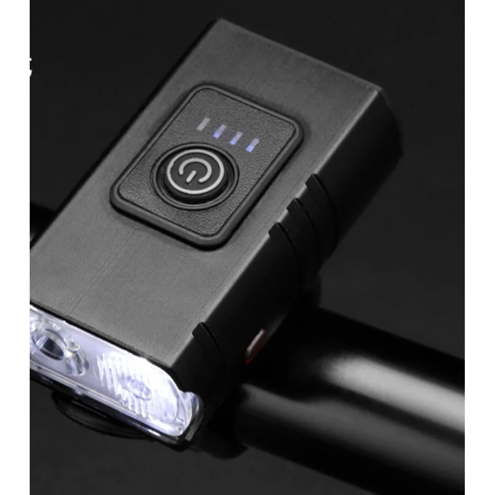 Bicycle mountain bike aluminum alloy T6 bead night riding USB charging headlights, strong light flashlight equipment_voghion.com