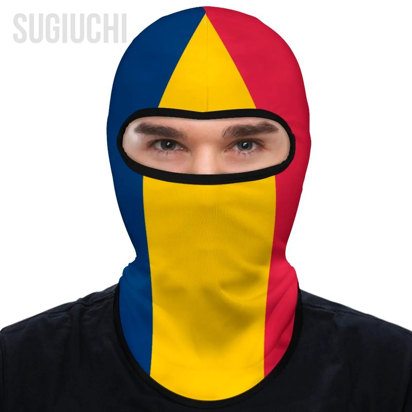 

Chad Flag Outdoor Cool Sunscreen Motorcycle Face Mask Moto Biker Wind Cap Mask Stopper Windproof Bicycle Cycling Headgear
