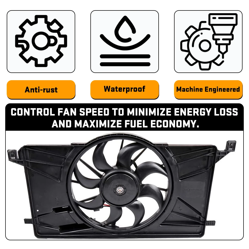 Engine Cooling Fan Control Module electric fan For 13-18 Ford Focus Escape Transit Connect 1137328464 1137328567