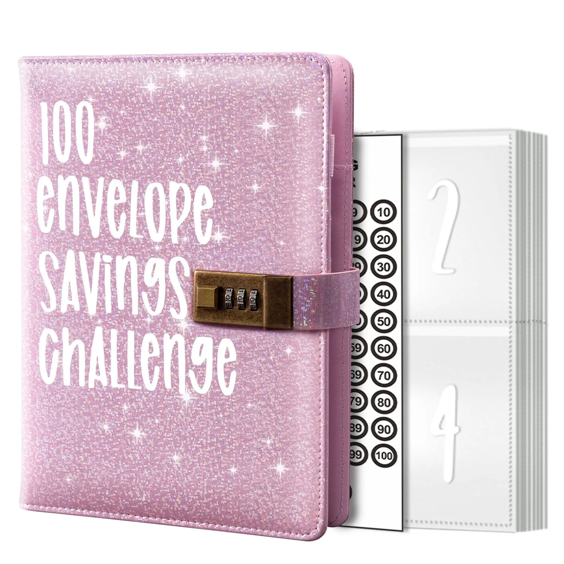 

100 Envelopes Money Saving Money Challenge Budget Binde with Cash Envelopes for Budget Planner Easy and Fun Way to Save $5,050
