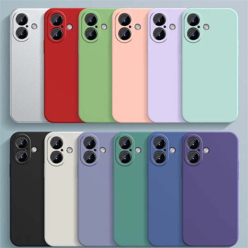 Luxury Liquid Silicone Shockproof Phone Case - Soft Protective Cover