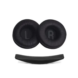 1 Set 70mm Foam Ear Pads Replacement Cushion Cover (Black1- EarPads)