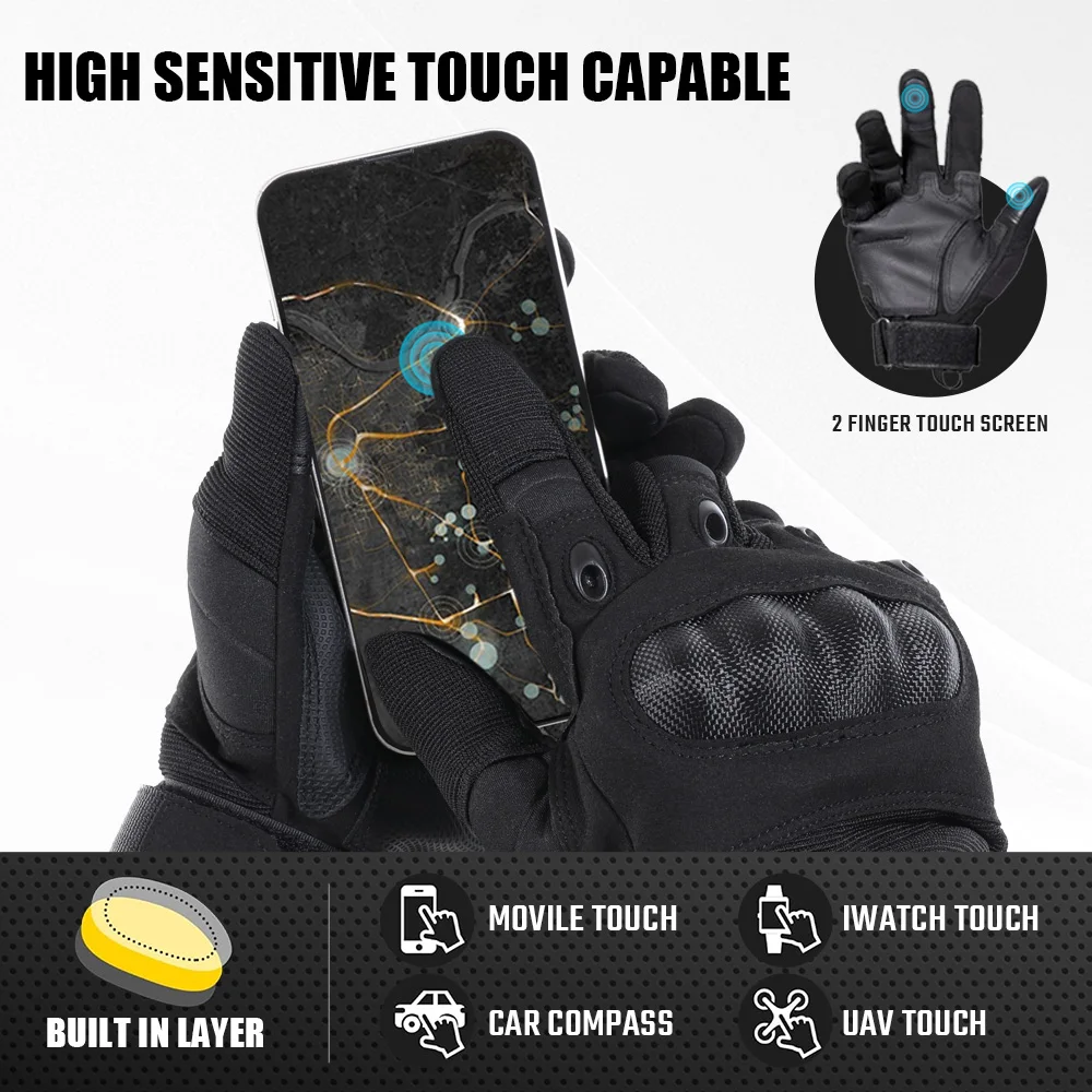 Touch Screen Tactical Gloves Outdoor Sport Motorcycle Hard Shell Cycling Hunting Shooting Hiking Camping Non-slip Protection Men 4