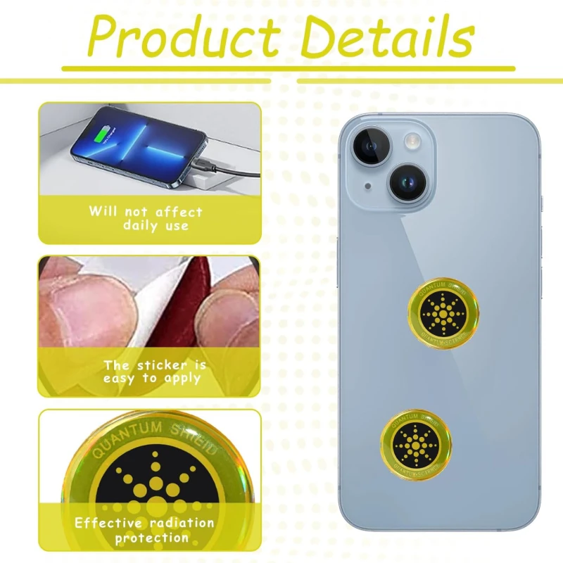 Quantum Anti-Radiation EMF Shield Sticker