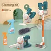 Toy Electric Vacuum Cleaner Children Educational Simulation Household Appliances Dust Catcher Pretend Play Toys For Kids 1