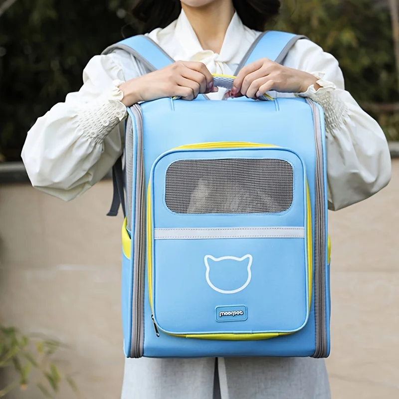 Breathable Cat bag Portable Pet Carrier Backpack Cats Small Dogs Outdoor Travel Folding Backpack Suit Cats within 6kg