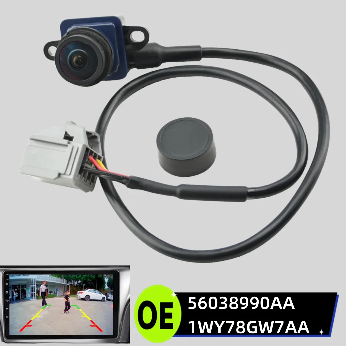 

OEM 56038990AA 1WY78GW7AA Trunk Lid New Rear View Backup Parking Reversing Vehicle HD Camera for 2013 2014 2015 2016 Dodge Dart
