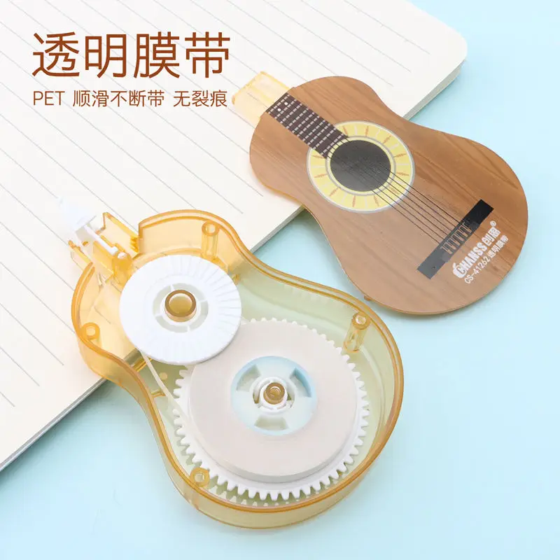 Correction Tape Creative Guitar Shape Correction Tape Large Capacity Student Office school supplies kawaii correction tape