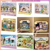 Sylvanian Families Anime Girl Figures Baby Series Figure Furniture Set Pvc Statue Model Doll Collection Ornaments Gifts Toys 1