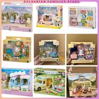 Sylvanian Families Anime Girl Figures Baby Series Figure Furniture Set Pvc Statue Model Doll Collection Ornaments Gifts Toys 1