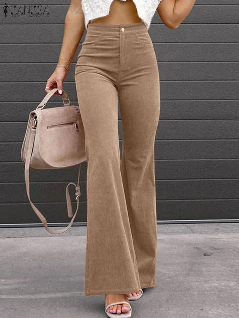 Cotton Drawstring Slim High Elastic Waist Flare Pants Korean Fashion Solid  Stretch Sweatpants Casual Plus Size Joggers Women - Pants & Capris -  AliExpress