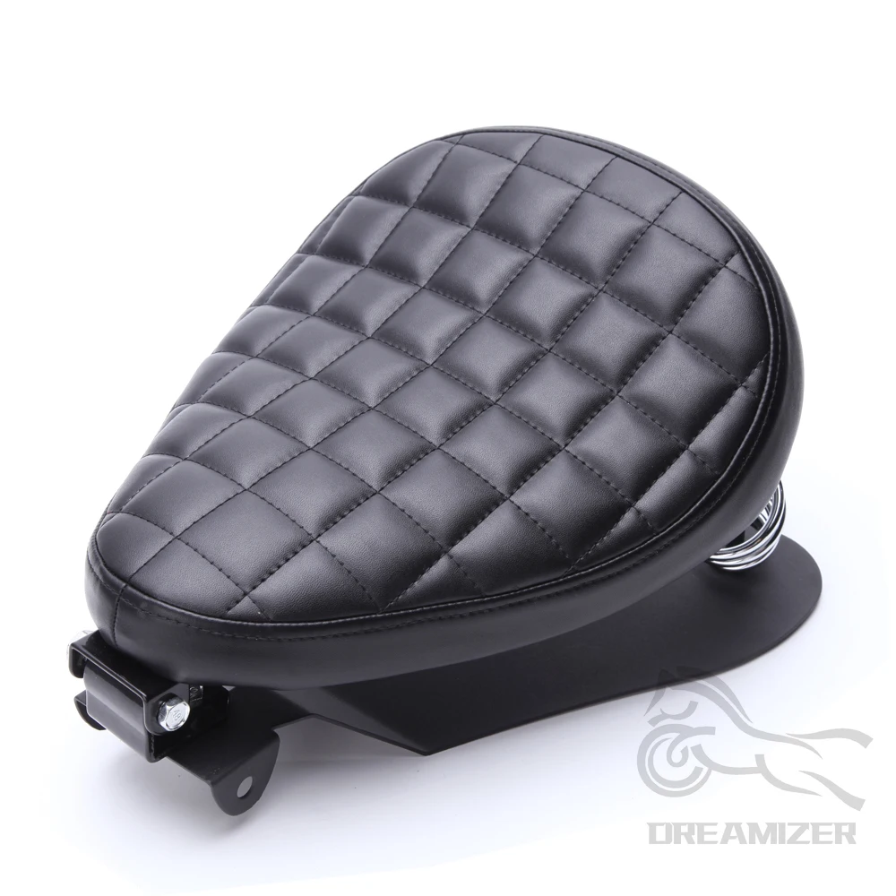 1 SET Motorcycle Retro Leather Solo Seat - Image 7