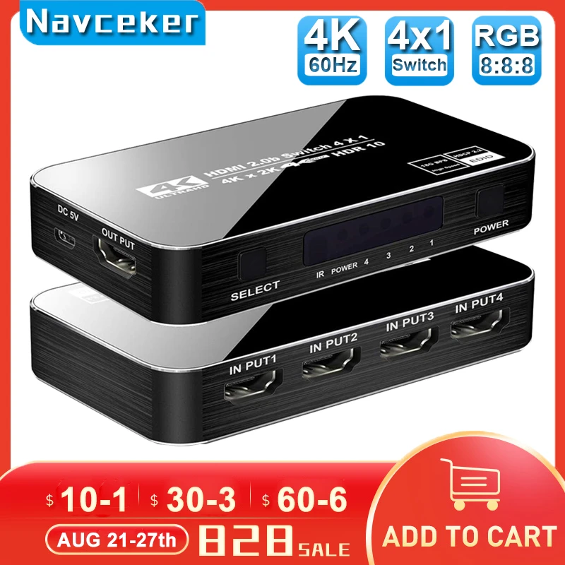 2021 4k 60hz Hdr Hdmi 2.0 Splitter 1x2 Splitter Hdmi 2.0 4k Support Hdcp  2.2 Uhd Hdmi Splitter 2.0 Switch Box For Ps4 Projector - Audio & Video  Cables - AliExpress