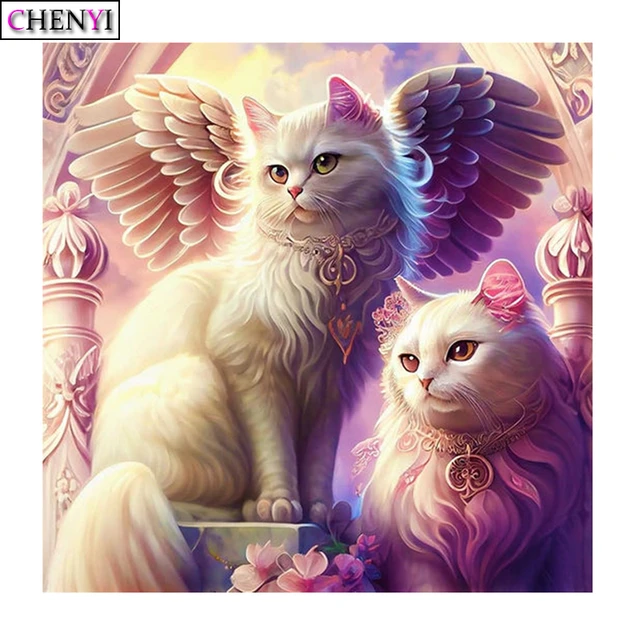 Huacan Diamond Painting Collection 2023 Cat Cute Square/round Embroidery  Mosaic Animal Pet 5d Diy Home Decor - Diamond Painting Cross Stitch -  AliExpress