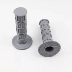Universal Motorcycle Soft Rubber Hand Grips - 22mm 7/8 (GRAY)