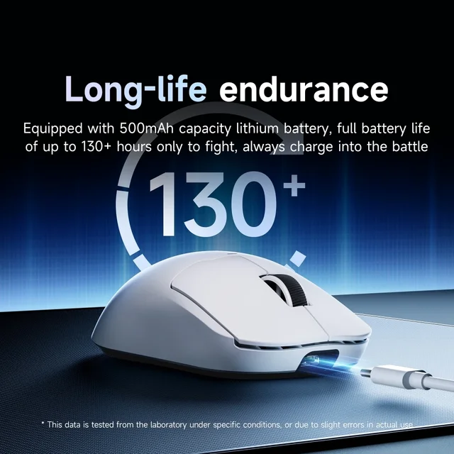 MCHOSE A5 Gaming Mouse Tri-mode Wireless PAW3395 Sensor 4k Polling Rate Lightweight Customized Gamer Mouse Pc Gamer Accessory 4