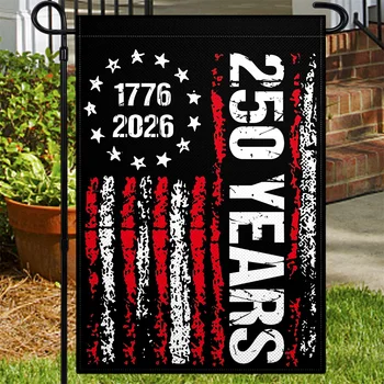250th Anniversary  1776-2026 Distressed Betsy Ross  Garden Flag