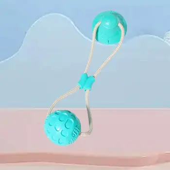 Puppy Chew Toy Suction Cup Puppy Rope Toy Dog Teeth Cleaning Toy Puppy Teether Interactive Toy Ball With Rope Dog Toy For Dogs 5