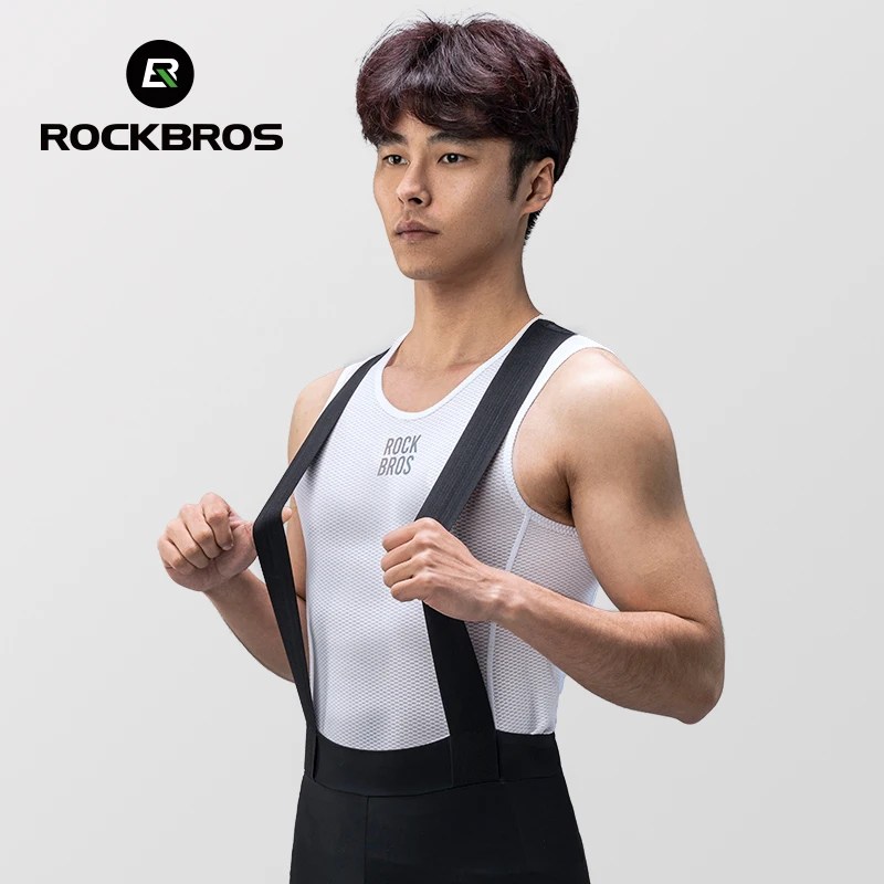 ROCKBROS Cycling Vests MTB Jersey Breathable Men's Sleeveless Short Running Gym Mesh Breathable Bicycle Clothing Sleeveless cycling vest