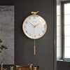 Wall clock table decoration accessories pure copper antler shape bedroom Interior luxury silent pendulum home fashion Nordic art 6