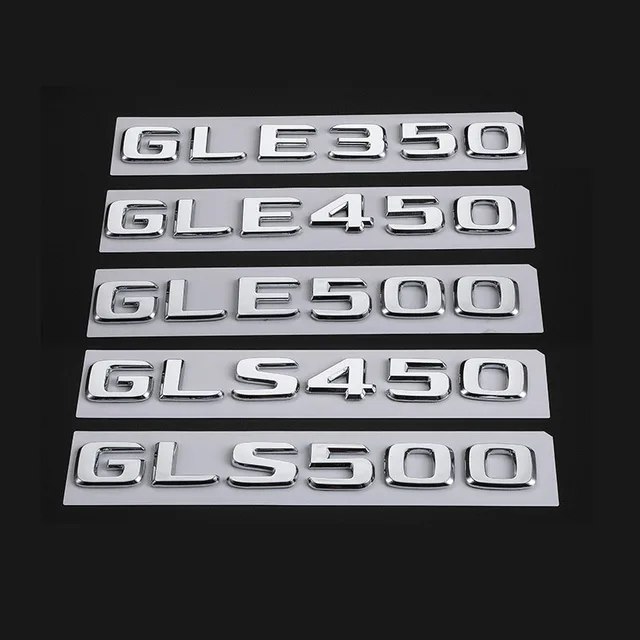 Chrome Replacement Rear Trunk Emblem For Mercedes SL550 – Letters, Numbers & Symbols Badge 2 thumbnail image