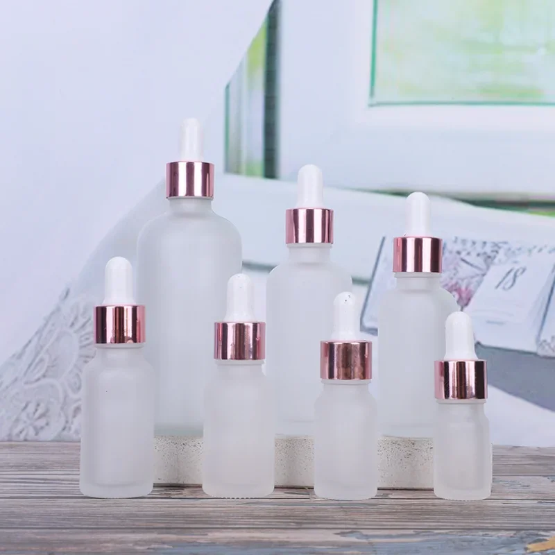 

Frosted Glass Dropper Bottles Empty Essential Oil Bottles Jars Vials with Pipettes Perfume Bottles