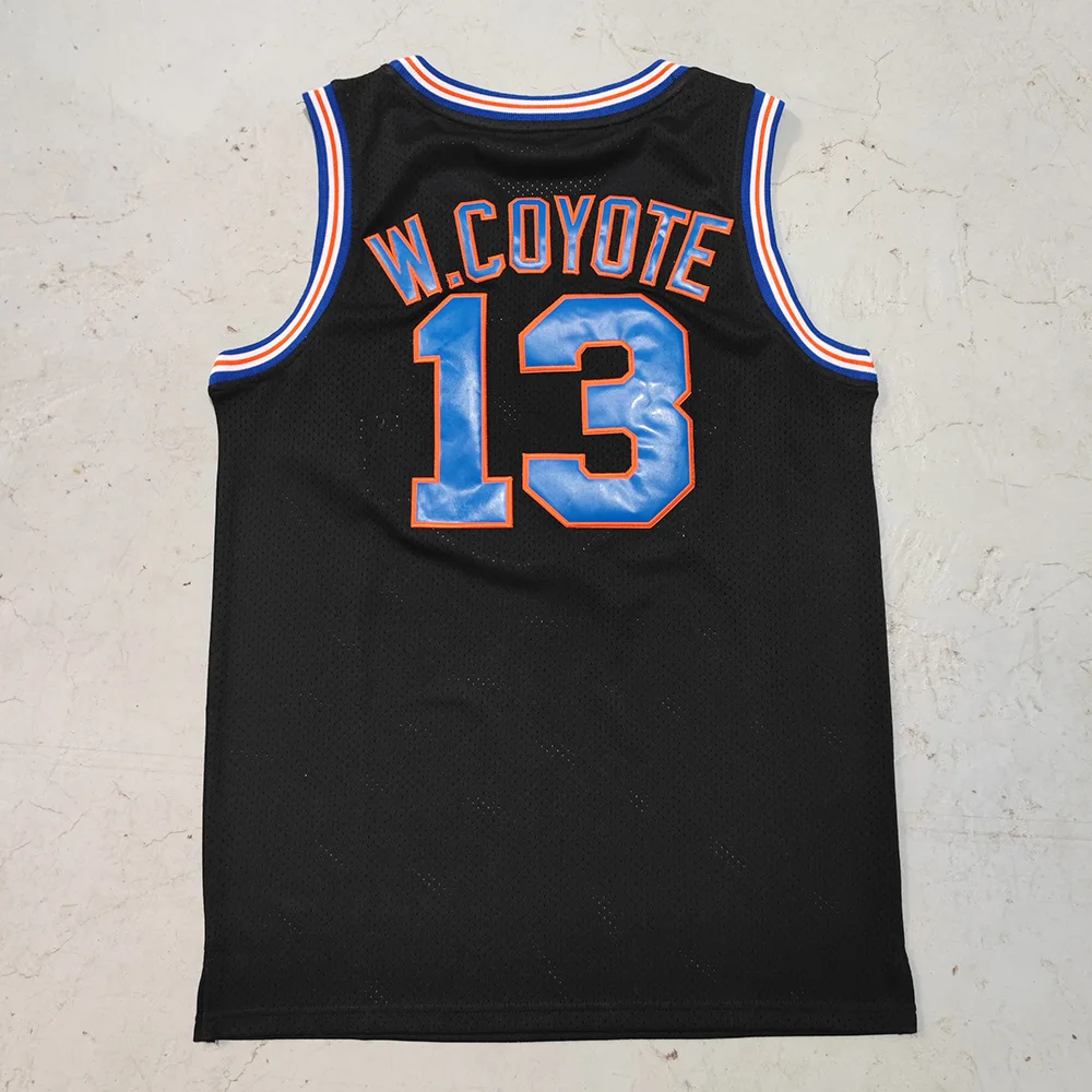 thumbnail image 1 of Camiseta de baloncesto Trillest Space Jam Bugs 1 Lola 10 Podolak 96 TAZ D.Duck 2 Black Tune Squad para hombre, ropa para fiesta de Halloween, 1 of 5