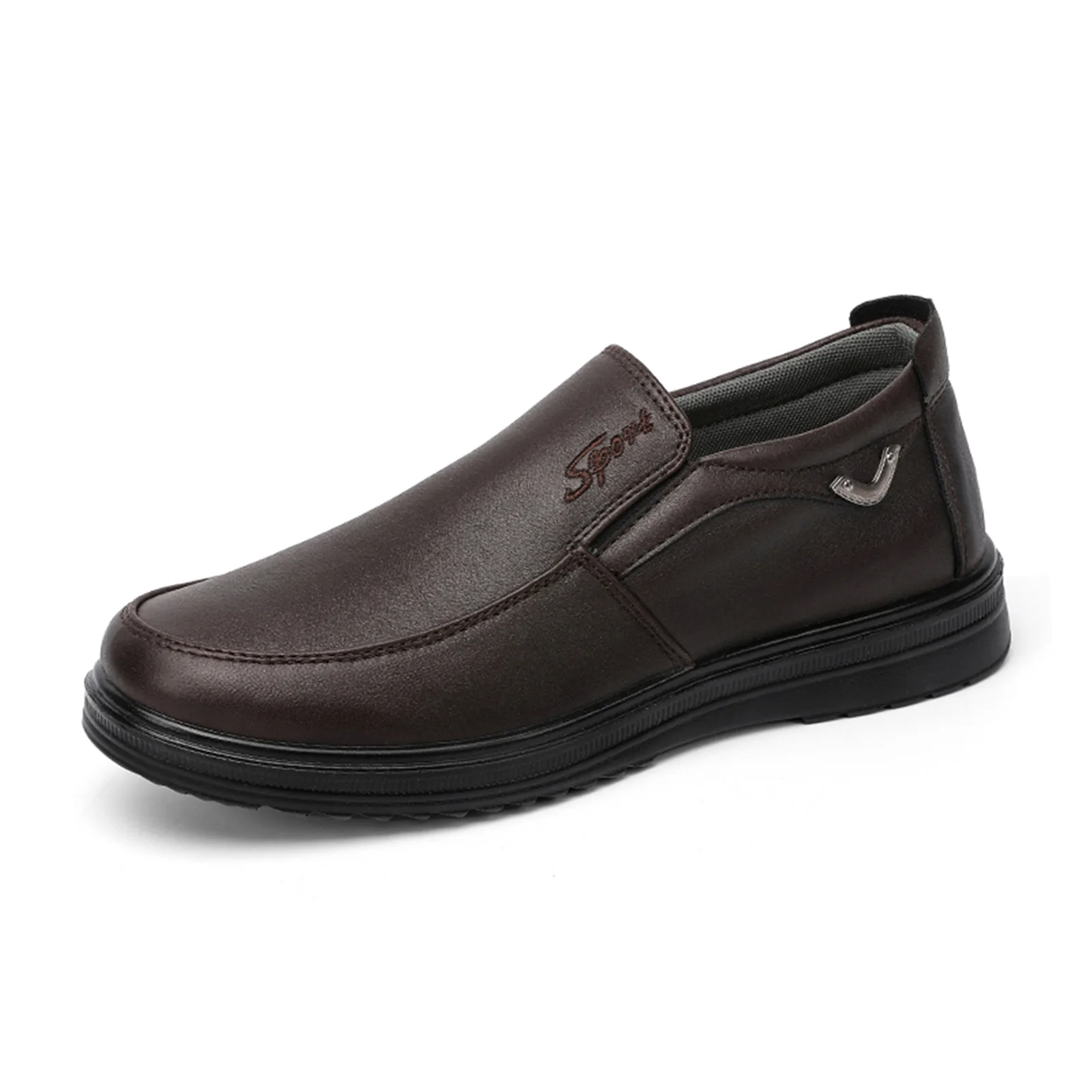 Men's Casual Slip-On Canvas Loafers, Orthopedic Walking Shoes with Arch Support for Pain Relief 3