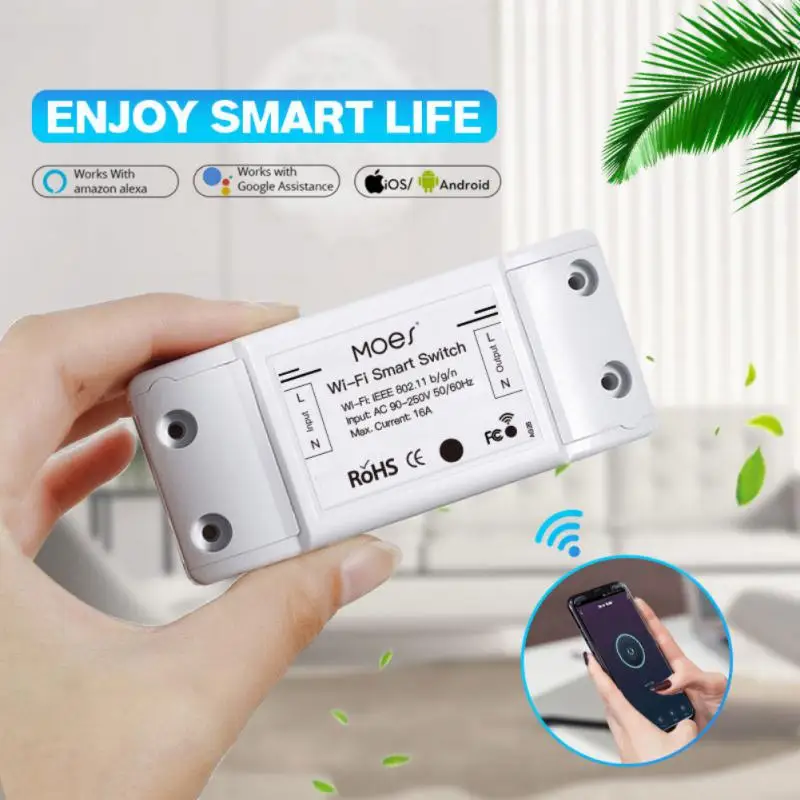 AUBESS Tuya Wifi DIY Smart Wireless Remote Control 16A Switch Smart