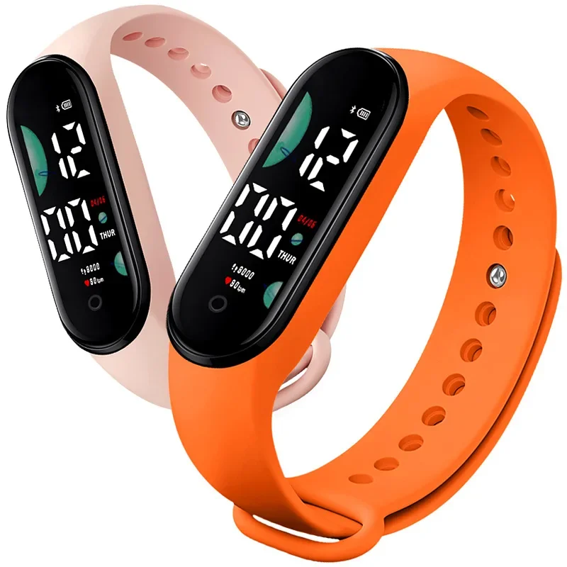 2025 New Motion Sports Watch for Women Electronic LED Digital Wristwatch Fashion Casual Simple Silicone Touch Waterproof Clock - 3