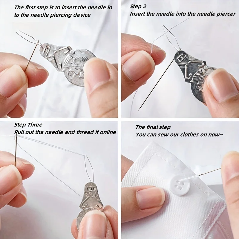 Heart Sewing Kit Portable Plastic Box Thread Needles Buttons Complete Set for Travel Home Wedding  Cute Heart Design Gift