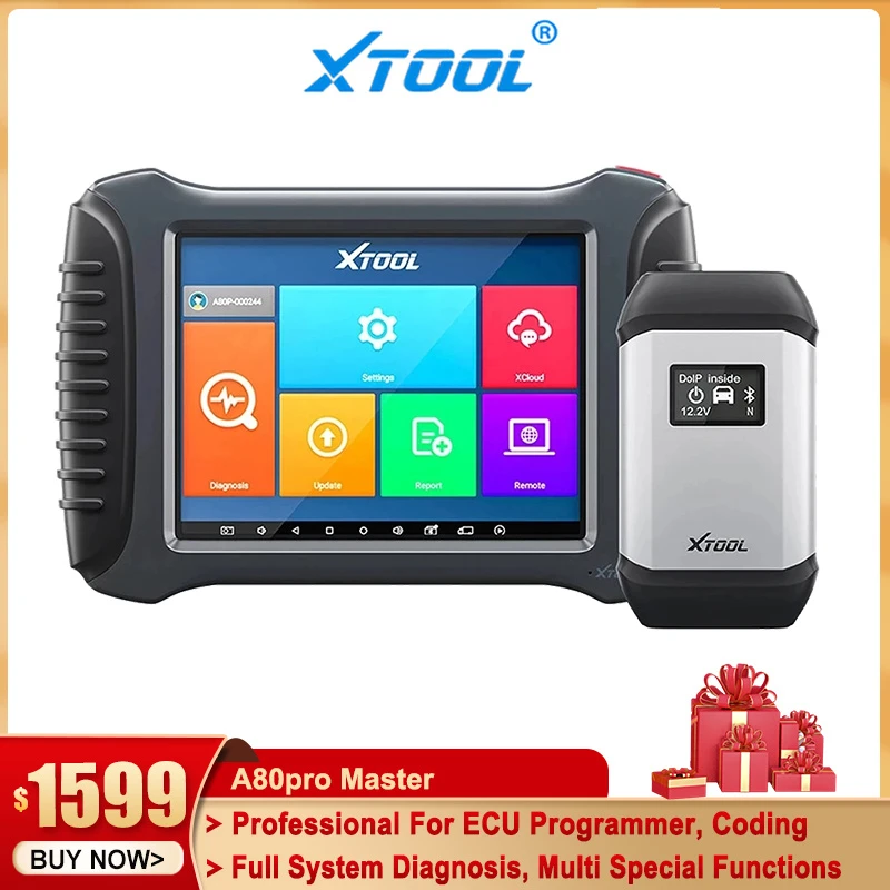 XTOOL A80pro Master OBD2 All Systems Car Diagnostic Tools J2534 ECU