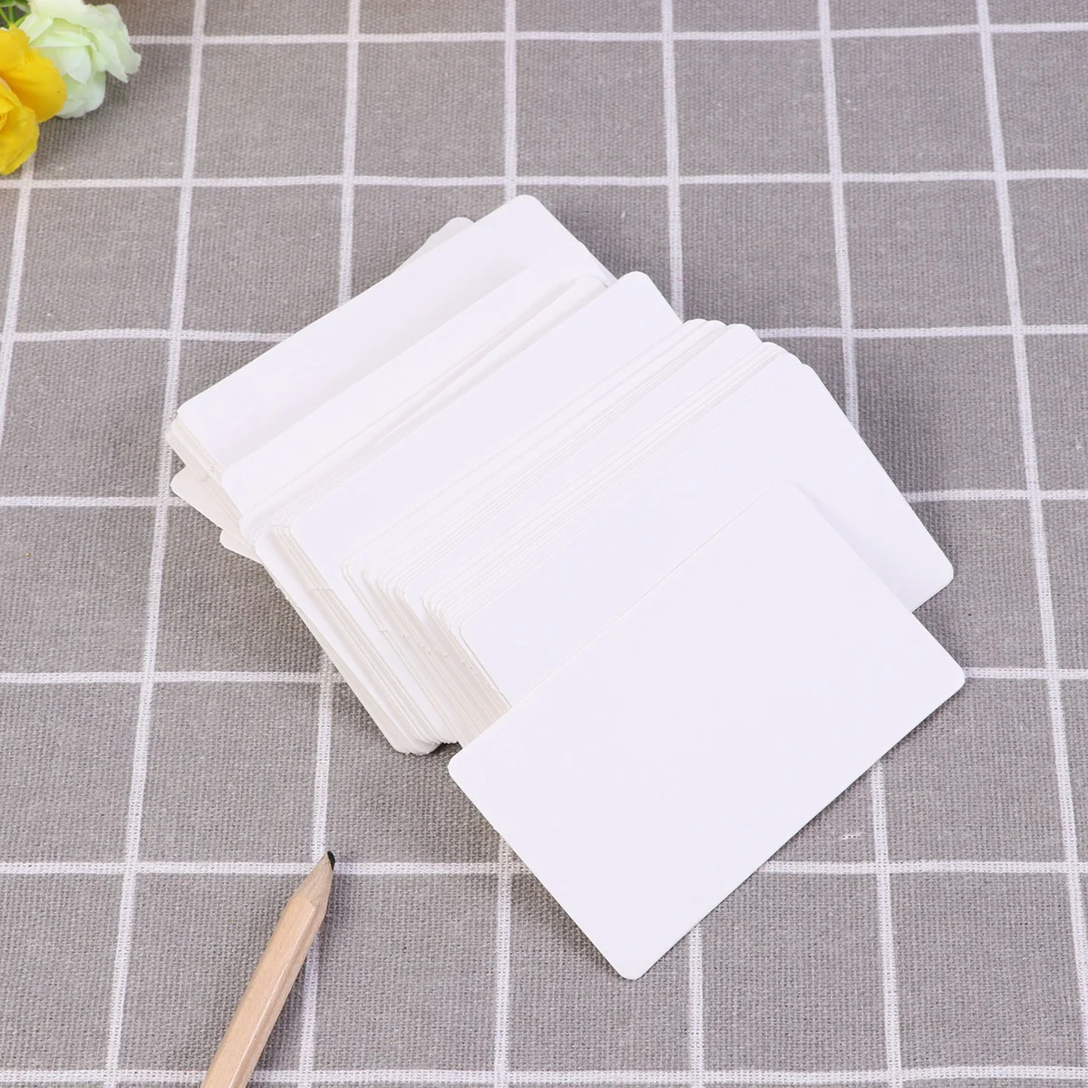 Business Cards Custom Cards Message Cards 100pcs Blank Flash Cards DIY Kraft Paper Note Vocabulary Word for Home Office
