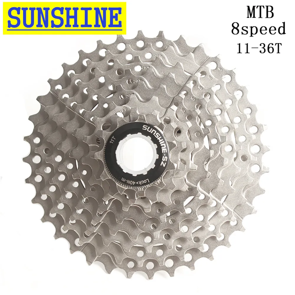 Sunshine 8 Speed Cassette 8 S Mtb Bicicletta Ruota Libera 11-32T/36T/40T/42T Per Shimano Deore Sram
