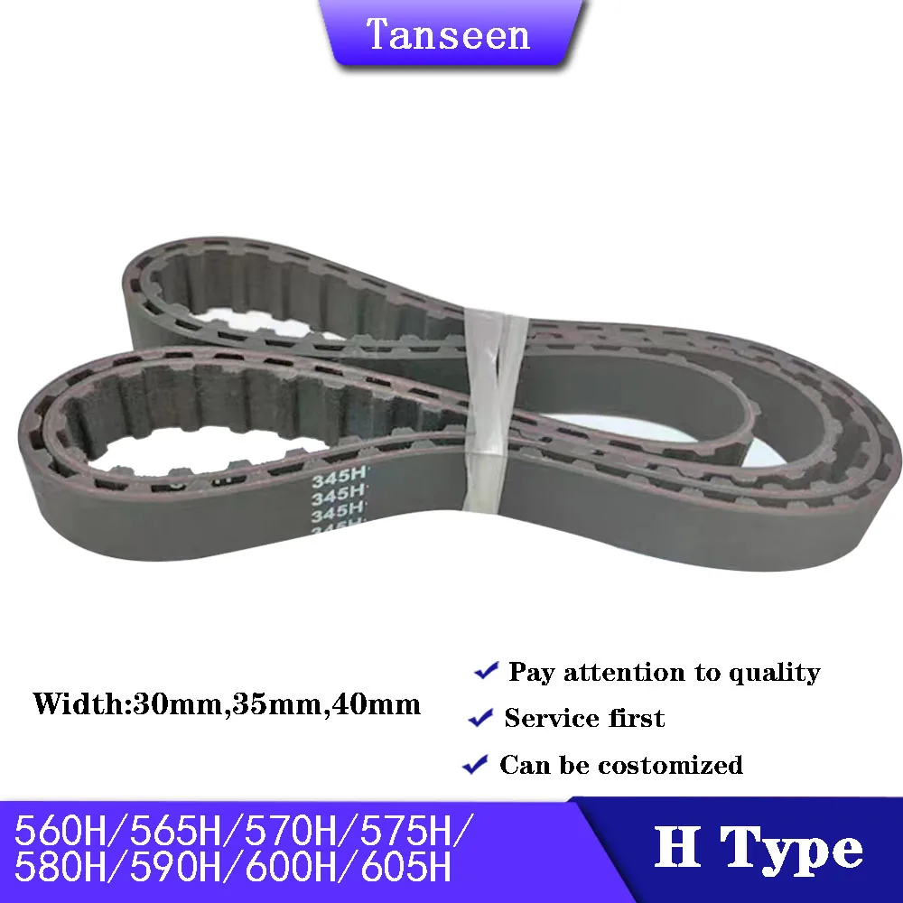 

Trapezoid H Timing Belt 560H 565H 570H 575H 580H 590H 600H 605H Width 30/35/40mm Rubber Belt Closed Loop