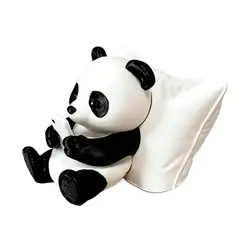 Elegant Panda Figurine: Artful Desk and Car Decor, Creative Collectible Ornament (A)